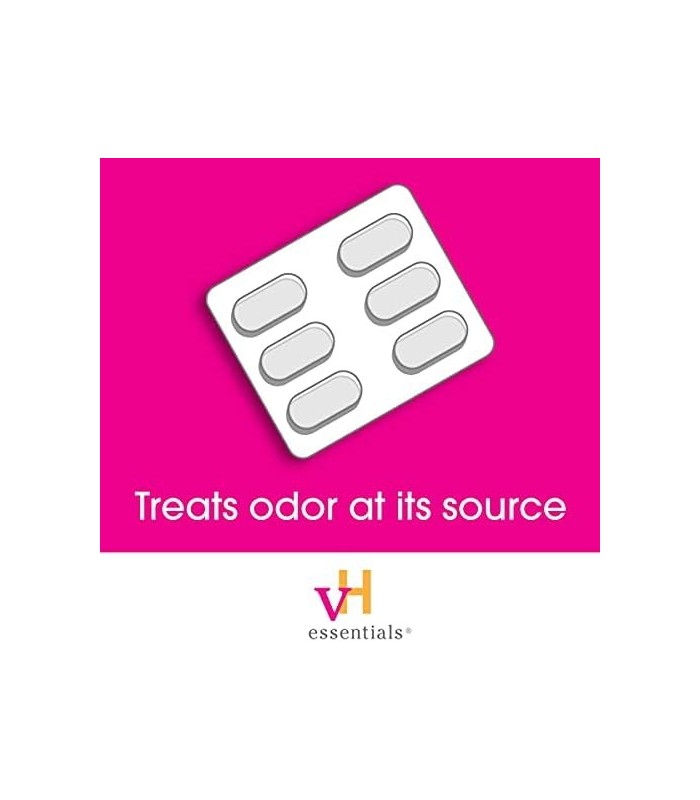 Tratamento de Odor Vaginal vH Essentials - Supositórios Vaginais com pH Balanceado - 6 Comprimidos Com Aplicador, Branco, (667-0