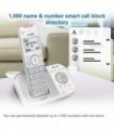 VTech VS112-17 DECT 6.0 Bluetooth Expansível Telefone Sem Fio para Casa com Secretária Eletrônica, Bloqueio de Chamadas, Identif
