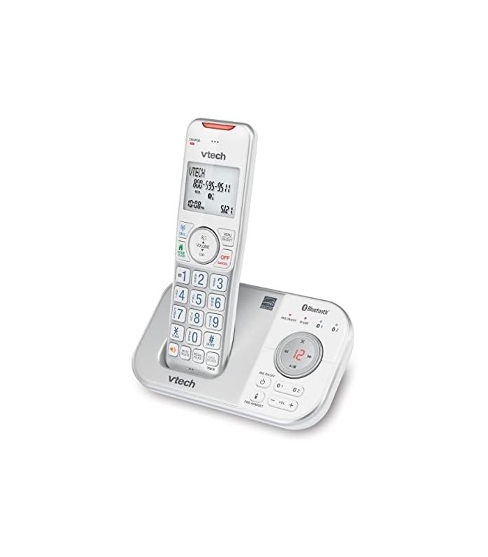 VTech VS112-17 DECT 6.0 Bluetooth Expansível Telefone Sem Fio para Casa com Secretária Eletrônica, Bloqueio de Chamadas, Identif
