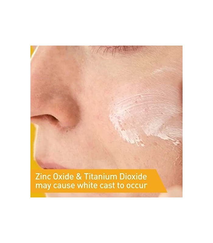 CeraVe Protetor Solar 100% Mineral FPS 50 | Protetor Solar Facial com Óxido de Zinco e Dióxido de Titânio para Peles Sensíveis |