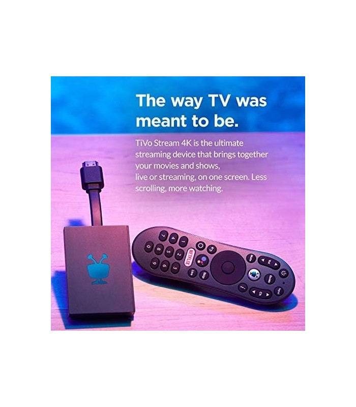 TiVo Stream 4K ' Todos os aplicativos de streaming e TV ao vivo em uma tela ' 4K UHD, Dolby Vision HDR e Dolby Atmos Sound ' Ali
