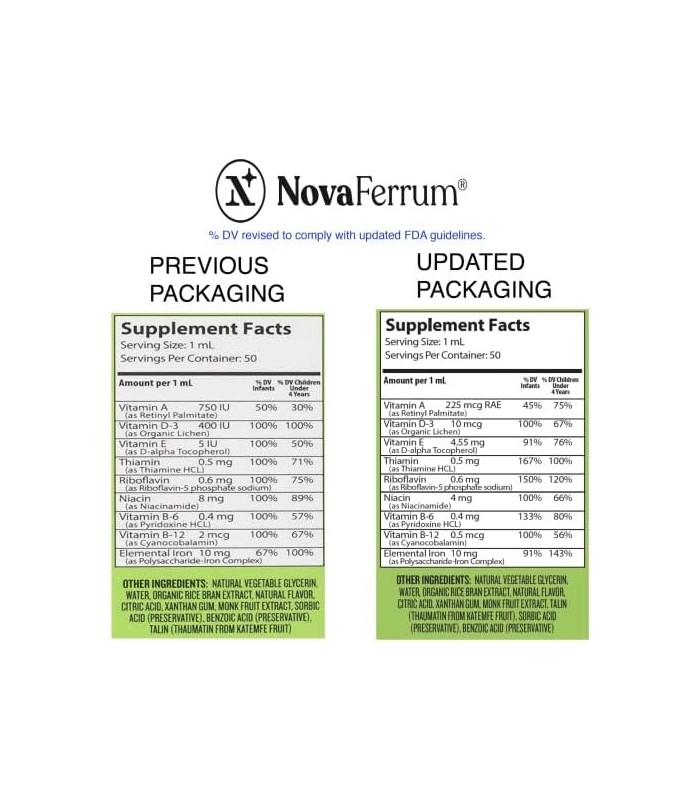NovaFerrum Delícia | Vegan multivitamínico com ferro para bebês, crianças pequenas e crianças | D-3 à base de plantas orgânicas