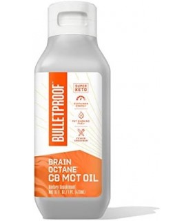 óleo Brain Octane C8 MCT à prova de balas, 16 onças, suplemento cetônico para energia sustentada e menos desejos
