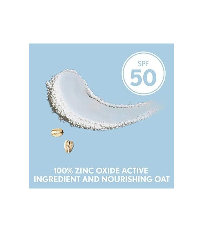 Aveeno Kids Protetor solar em bastão mineral de proteção contínua para pele sensível SPF 50, 100% óxido de zinco para rosto e co