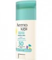 Aveeno Kids Protetor solar em bastão mineral de proteção contínua para pele sensível SPF 50, 100% óxido de zinco para rosto e co