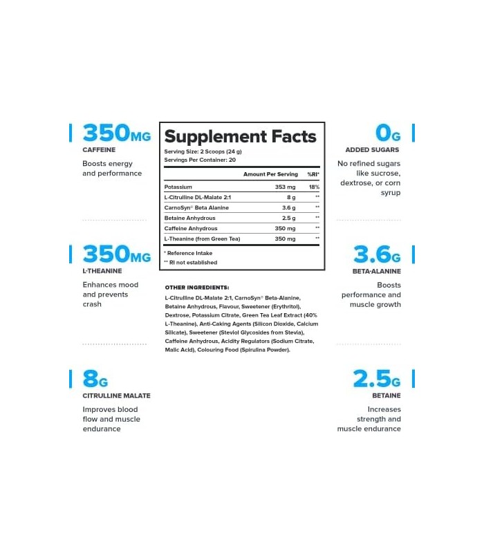 Suplemento pré-treino Legion Pulse - Bebida pré-treino totalmente natural de óxido nítrico para aumentar a energia, sem creatina