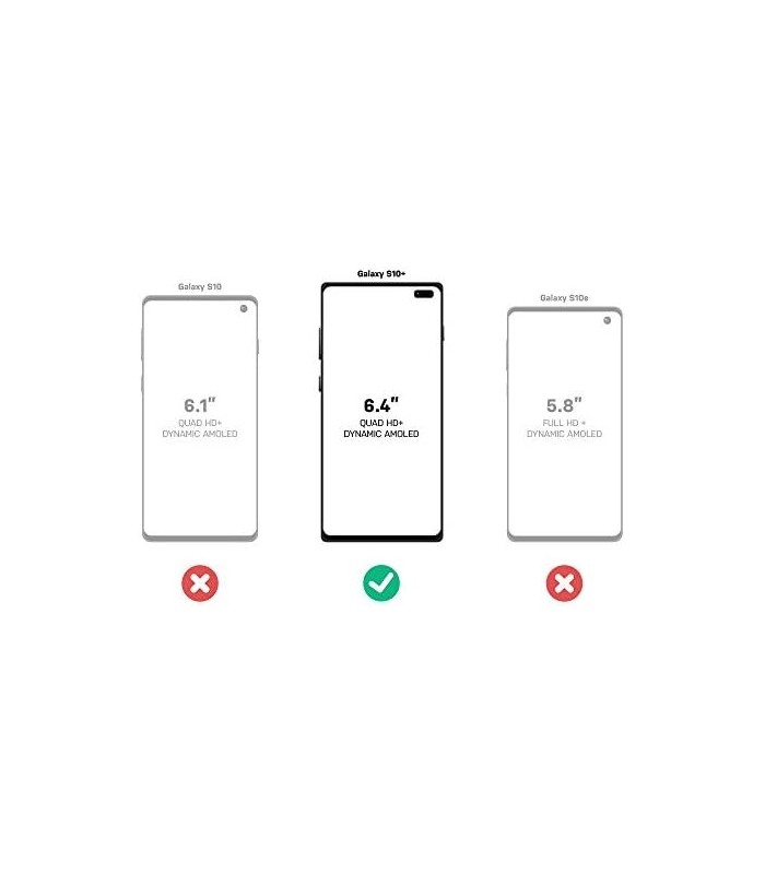 Capa OtterBox SYMMETRY SERIES para Galaxy S10+ - Embalagem de varejo - PRETA