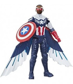Avengers Marvel Studios Titan Hero Series Capitão América Action Brinquedo de 12 polegadas, inclui asas, para crianças de 4 anos