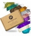 MEYSPRING Gemstones Collection Pó de Mica para Resina Epóxi - 100g - Cores Epóxi para Arte em Resina, Arte Geode - Pó de Resina