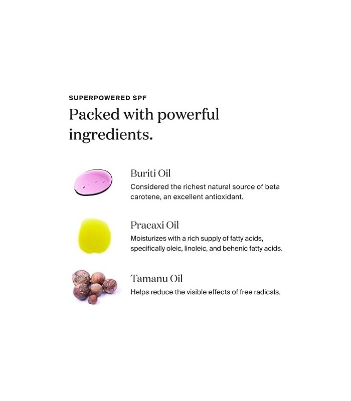 Supergoop! Glow Stick, 0,70 oz - SPF 50 PA ++++ Protetor solar de óleo seco para rosto e corpo - e hidrata para um brilho saudáv