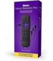 Roku Voice Remote Pro | Controle remoto de voz recarregável com controles de TV, localizador remoto perdido, audição privada, co
