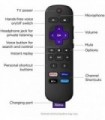 Roku Voice Remote Pro | Controle remoto de voz recarregável com controles de TV, localizador remoto perdido, audição privada, co