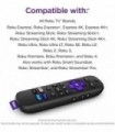 Roku Voice Remote Pro | Controle remoto de voz recarregável com controles de TV, localizador remoto perdido, audição privada, co