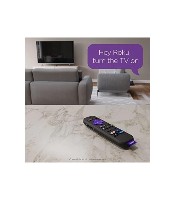 Roku Voice Remote Pro | Controle remoto de voz recarregável com controles de TV, localizador remoto perdido, audição privada, co