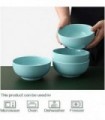 Tigelas de cereais de porcelana DOWAN de 22 onças, tigelas de sopa, conjunto de 4 tigelas, resistentes e empilháveis, laváveis ?