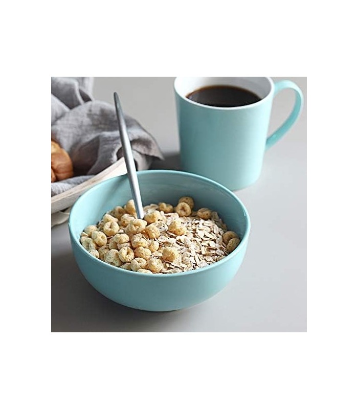 Tigelas de cereais de porcelana DOWAN de 22 onças, tigelas de sopa, conjunto de 4 tigelas, resistentes e empilháveis, laváveis ?