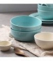 Tigelas de cereais de porcelana DOWAN de 22 onças, tigelas de sopa, conjunto de 4 tigelas, resistentes e empilháveis, laváveis ?