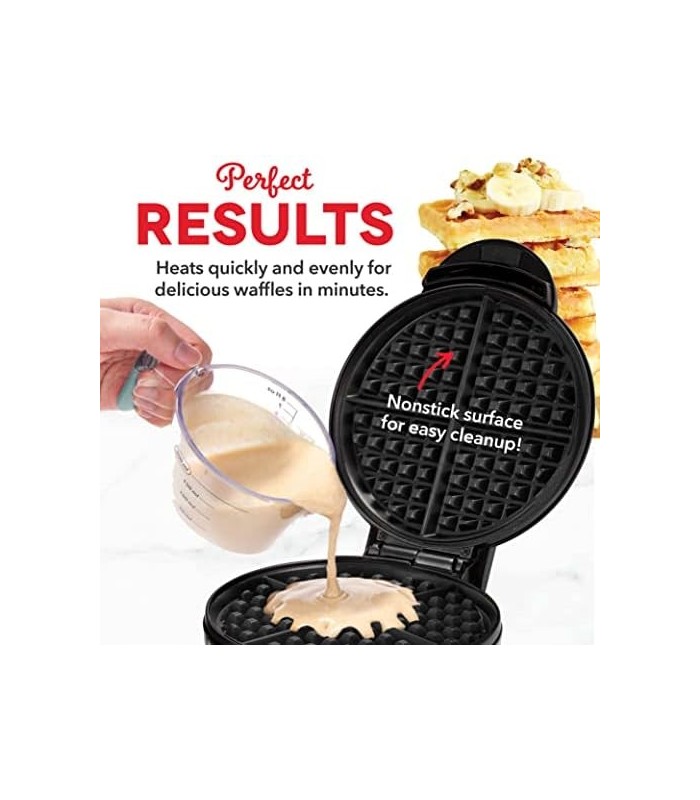 DASH Express 8 Waffle Maker para Waffles, Paninis, Hash Browns + outros cafés da manhã, almoços ou lanches, com superfícies de