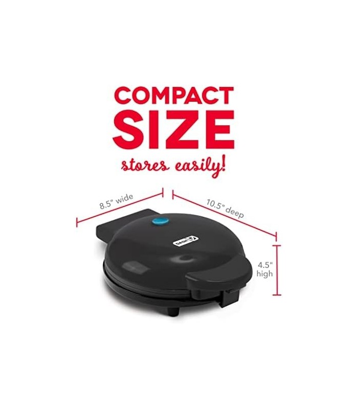 DASH Express 8 Waffle Maker para Waffles, Paninis, Hash Browns + outros cafés da manhã, almoços ou lanches, com superfícies de