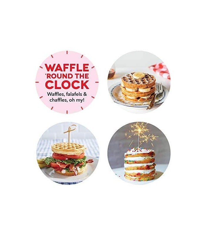 DASH Express 8 Waffle Maker para Waffles, Paninis, Hash Browns + outros cafés da manhã, almoços ou lanches, com superfícies de