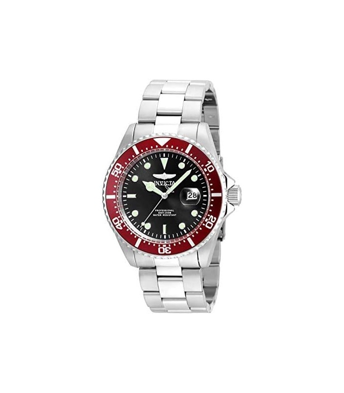 Relógio masculino Invicta 22020 Pro Diver com display analógico de quartzo prata