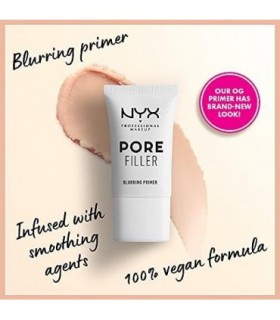 NYX PROFESSIONAL MAKEUP Primer de preenchimento de poros Blurring, Vegan Face Primer