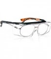 Óculos de segurança NoCry que se ajustam aos seus óculos graduados. Lentes envolventes transparentes anti-riscos, proteção UV400