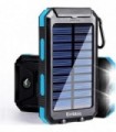 ERRBBIC Solar Power Bank Carregador Portátil 20000mAh Carregador de Backup de Bateria À Prova Dø Água Carregador de Painel Solar