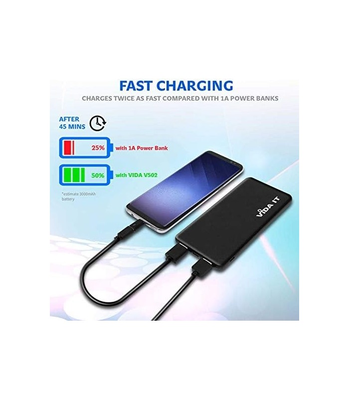 Vida IT Slim 5V 2A Power Bank para Colete Aquecido Recarregável Jaqueta Aquecida Bateria Tamanho de Bolso Fino 5000mAh Carregado