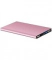 KaruSale Ultra Thin 20000mAh Carregador de Bateria Externo Portátil Power Bank para Celular (Rose Gold)