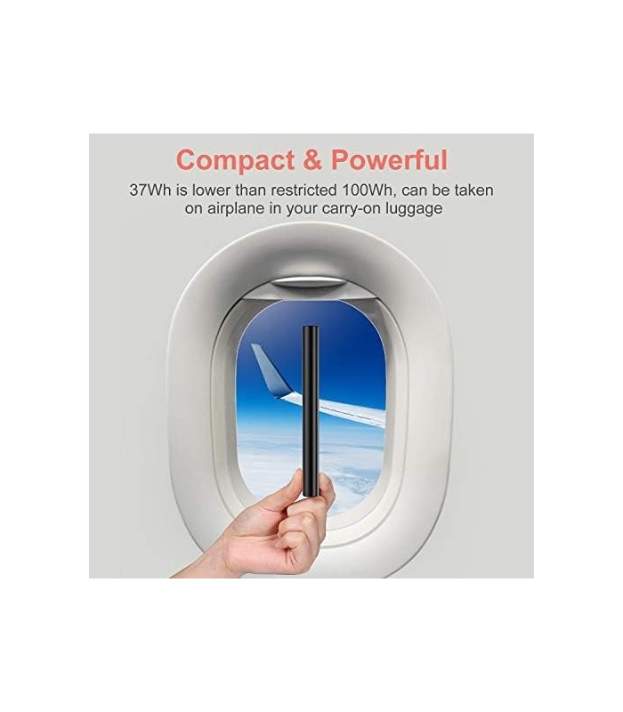 PD 3.0 18W Carregamento rápido Power Bank QC Carregador portátil Velocidade 10000mAh Bateria de backup USB-C rápida Compatível c