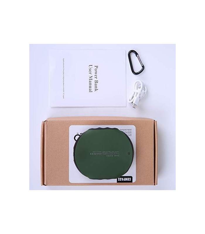 ABFOCE Carregador Portátil Impermeável 10000mAh Outdoor Power Bank Um dos Menores e Pack de Bateria LED Compass Charge Compatíve