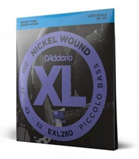Cordas de baixo DAddario - Cordas de baixo de níquel XL - EXL280 - Entonação perfeita, Sensação consistente, Durabilidade podero