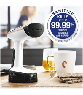 Rowenta ACCESSSTEAM Bolso Dobrável e Aquecimento Mais Rápido Vaporizador de Viagem Compacto, Branco