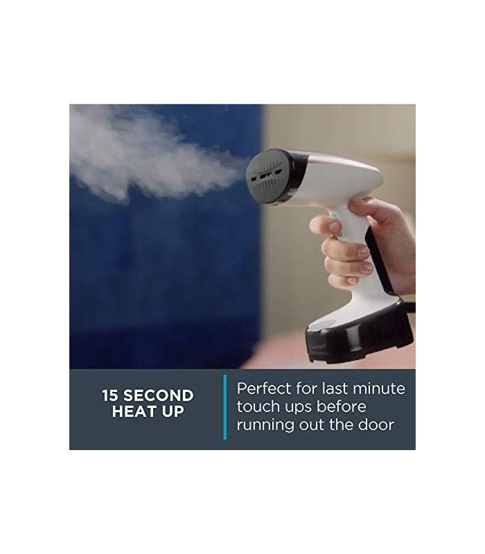 Rowenta ACCESSSTEAM Bolso Dobrável e Aquecimento Mais Rápido Vaporizador de Viagem Compacto, Branco