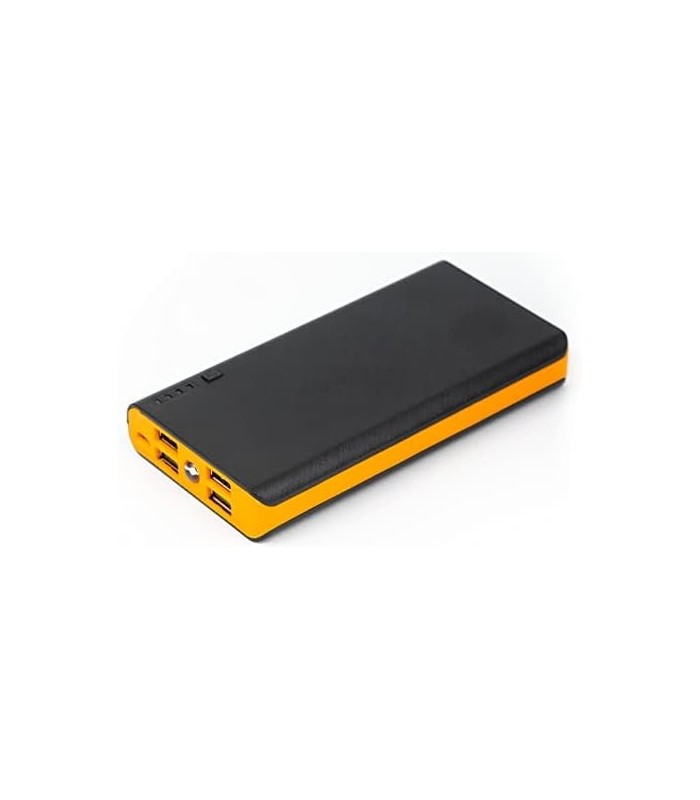 KaruSale 4 USB 50000mAh Power Bank LED Carregador de bateria de backup externo para telefone (laranja)