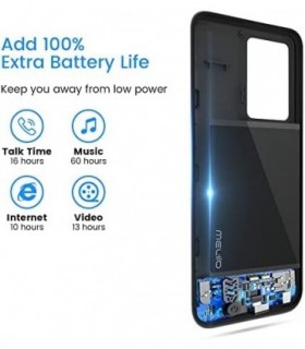 Estojo para Bateria Galaxy S21 Plus, Estojo de Carregamento de Bateria Recarregável de 5000mAh para Samsung Galaxy S21 Plus 6.7,