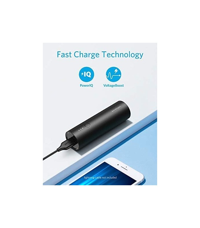Carregador Portátil Anker PowerCore 5000, Bateria Externa Ultra Compacta de 5000mAh com Tecnologia de Carregamento Rápido, Power
