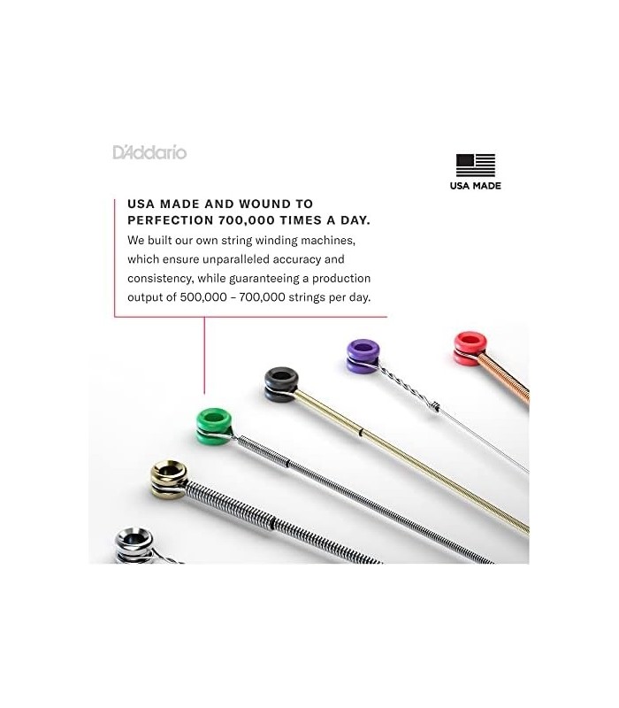 Cordas de baixo DAddario - Cordas de baixo de níquel XL - EXL280 - Entonação perfeita, Sensação consistente, Durabilidade podero