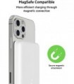Belkin Wireless Power Bank compatível com carregamento sem fio de 7,5 W - banco de carregamento magnético portátil - compatível