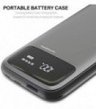 TOZO PB2 PD Power Bank de carregamento rápido 20000mAh com visor visível Carregador portátil 18W Bateria com portas de entrada d