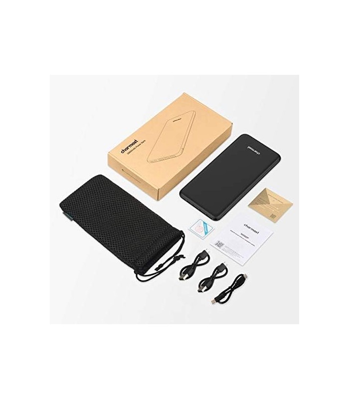 Charmast Power Delivery Power Bank 26800mAh, PD Power Bank, 18W USB C Carregador Portátil Carregamento Rápido 3.0 Bateria Compat