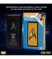 Carregador de telefone Star Trek | Banco de energia compacto de 10.000 mAh com logotipo de comando TOS, 3 saídas USB, 2.1A e 1A,