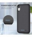 Capa de Bateria QTshine para iPhone XR, Mais Recente [6800mAh] Capa Protetora de Carregamento Portátil Recarregável Estendida Ba