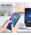 Capa de Bateria QTshine para iPhone XR, Mais Recente [6800mAh] Capa Protetora de Carregamento Portátil Recarregável Estendida Ba