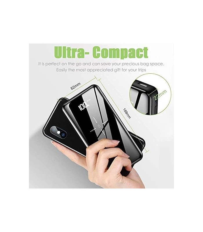 Carregador Portátil Gnceei, 25000mAh Wireless Power Bank Carregamento Rápido USB-C com 3 Saídas e 2 Entradas, Bateria Externa de