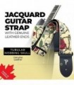 Alças de guitarra ajustáveis ??da Perriøs Leathers para crianças, homens e mulheres - Alça de guitarra jacquard para guitarras a