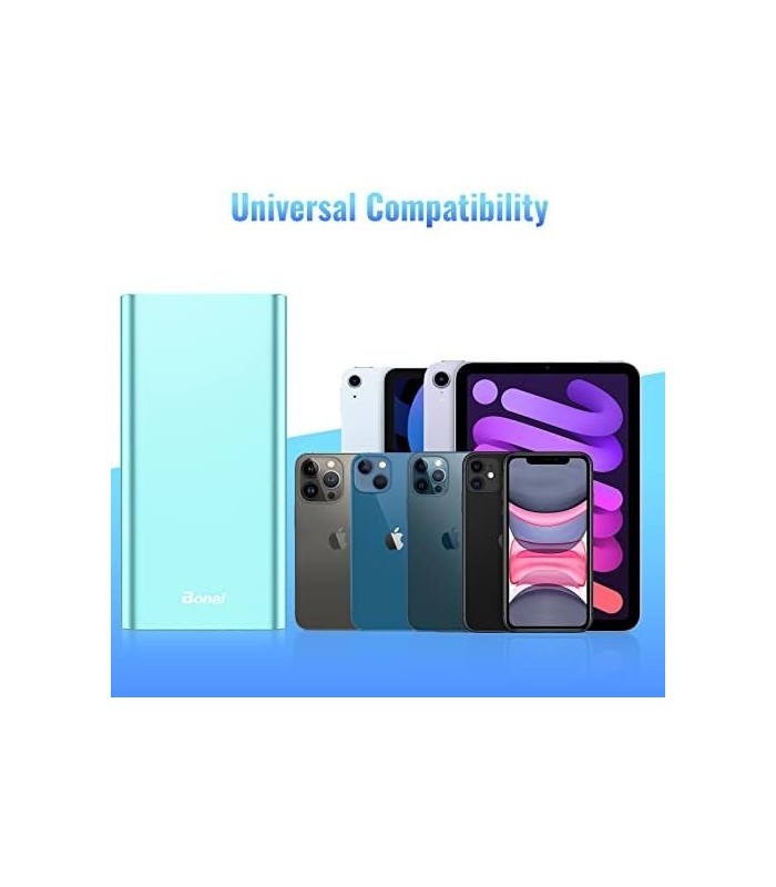 Carregador Portátil BONAI 20000mAh Banco de Potência 2.0A Max Input 4 USB Output, Alumínio Polímero Bateria Externa para Road Tr