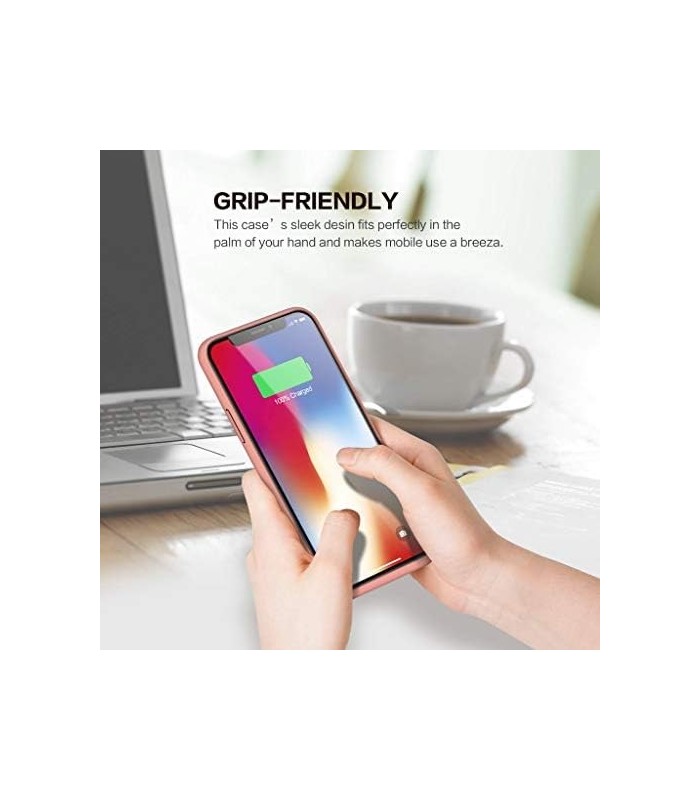 Capa de Bateria QTshine para iPhone Mais Recente [6500mAh] Capa Protetora de Carregamento Portátil Pacote de Bateria Estendida R