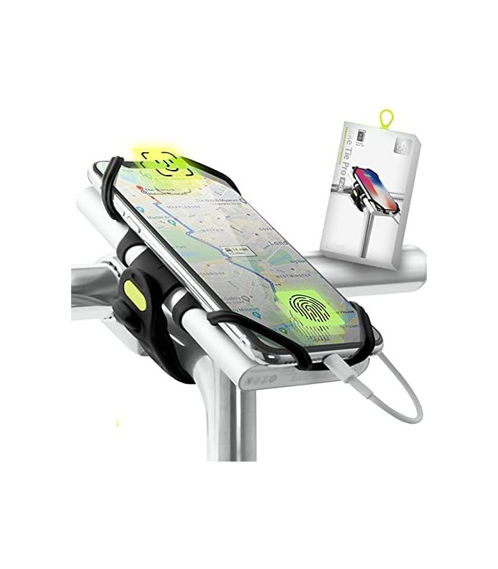 Bone Collection Telefone 2 em 1 e Power Bank (não incl.) Suporte para haste, suporte para telefone de bicicleta compatível com F